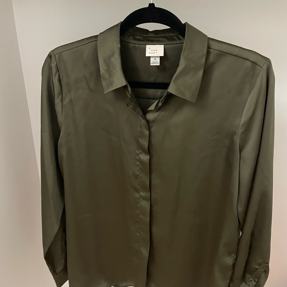 A New Day - Dark Green Blouse